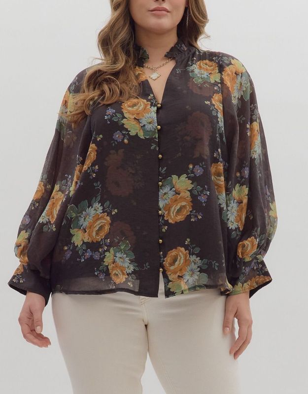 Floral Long Sleeve Blouse