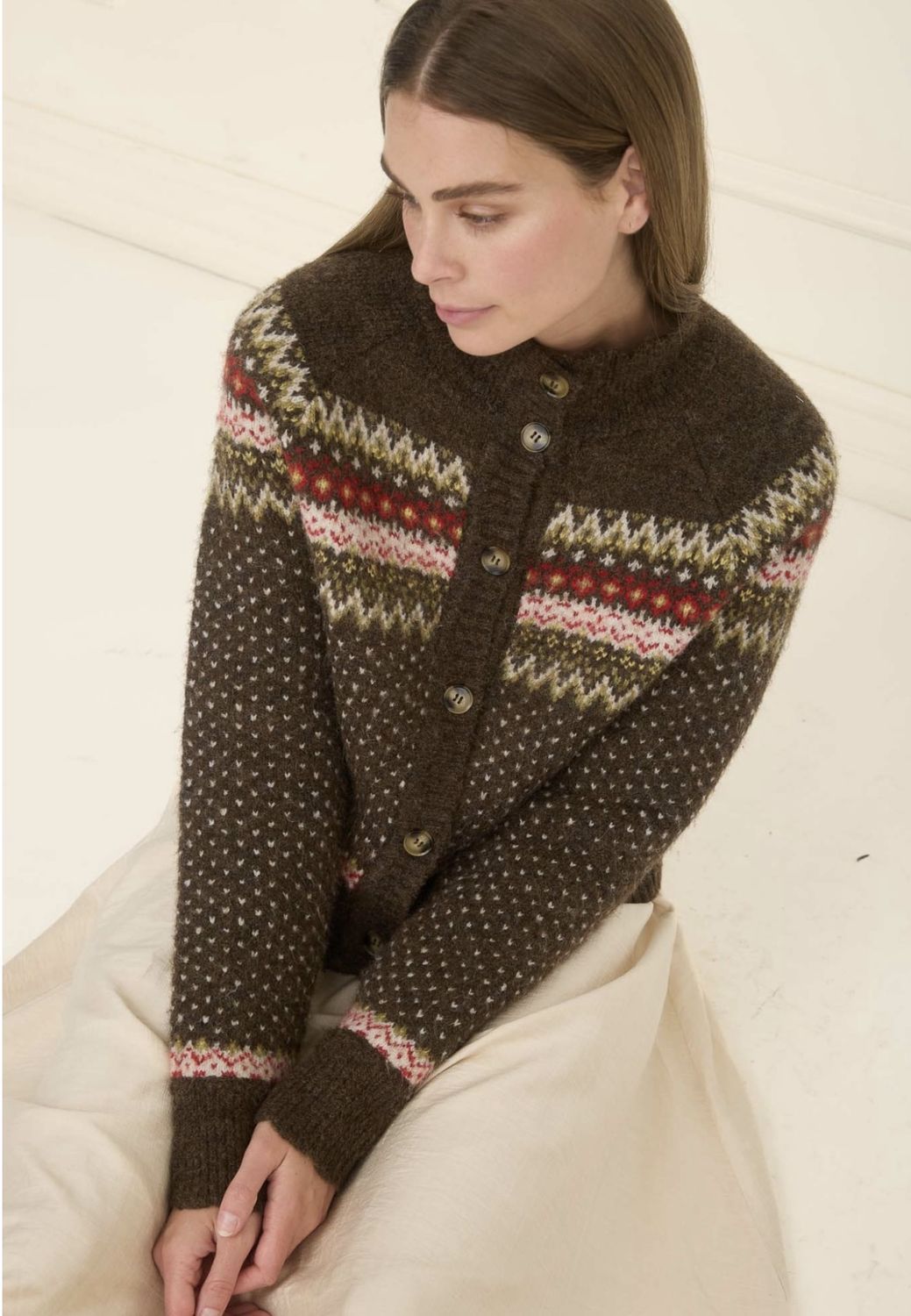 Button Up Fair lsle Cardi