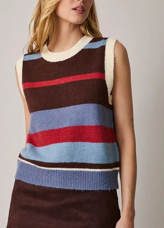 Striped Sweater Vest