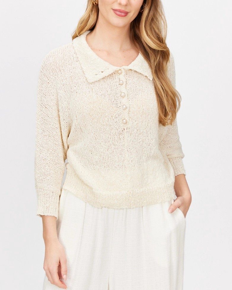 Knit 3/4 Sleeve Sweater