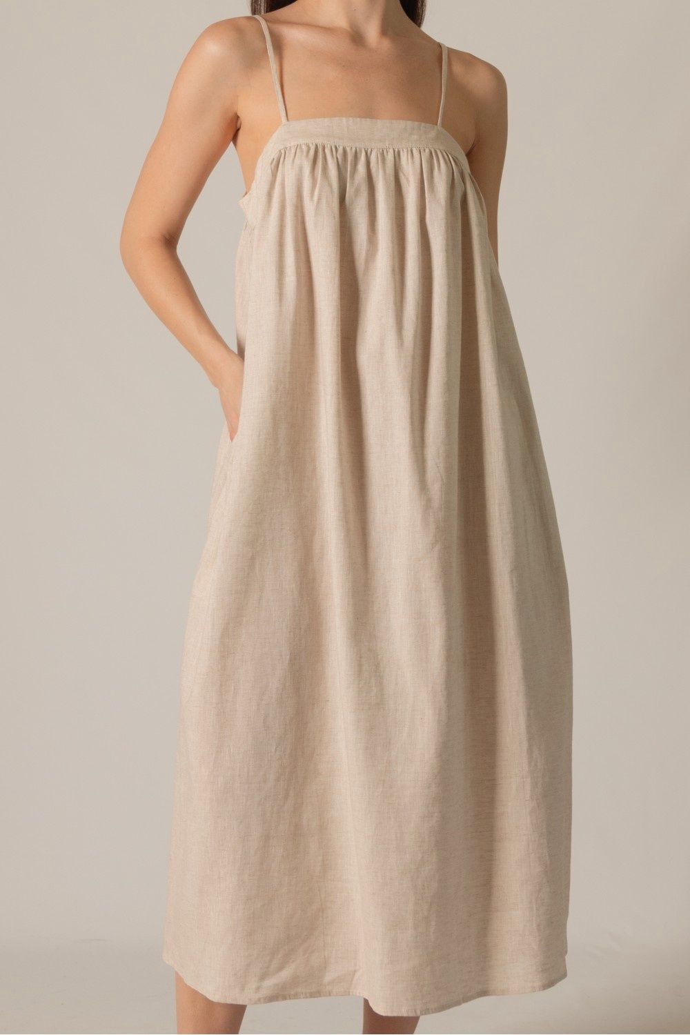 Linen Maxi Dress