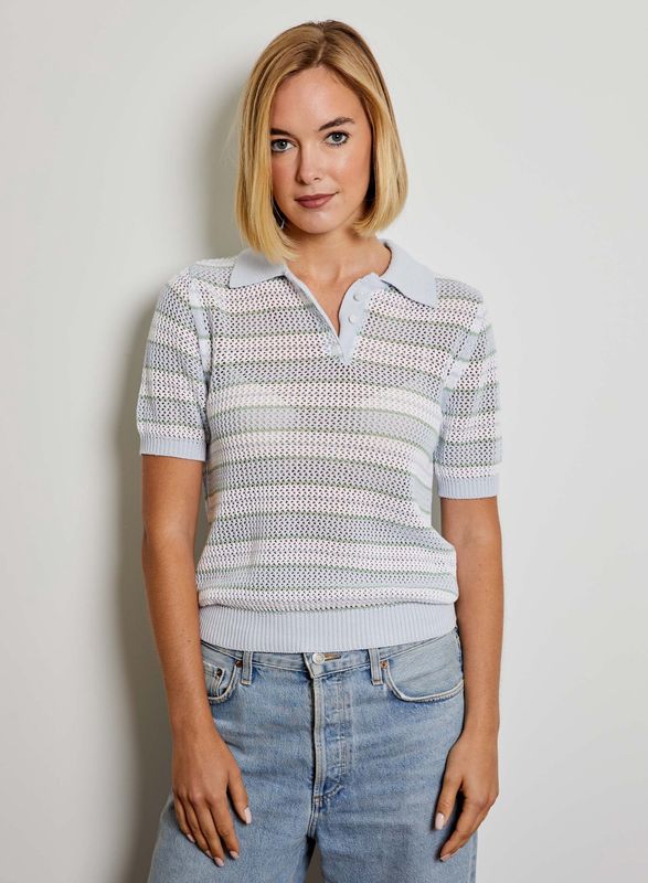 Striped Boyfriend Polo
