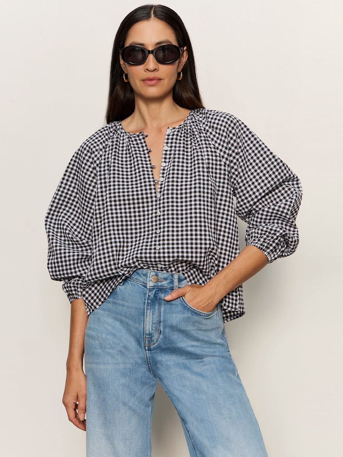 Gingham Blouse