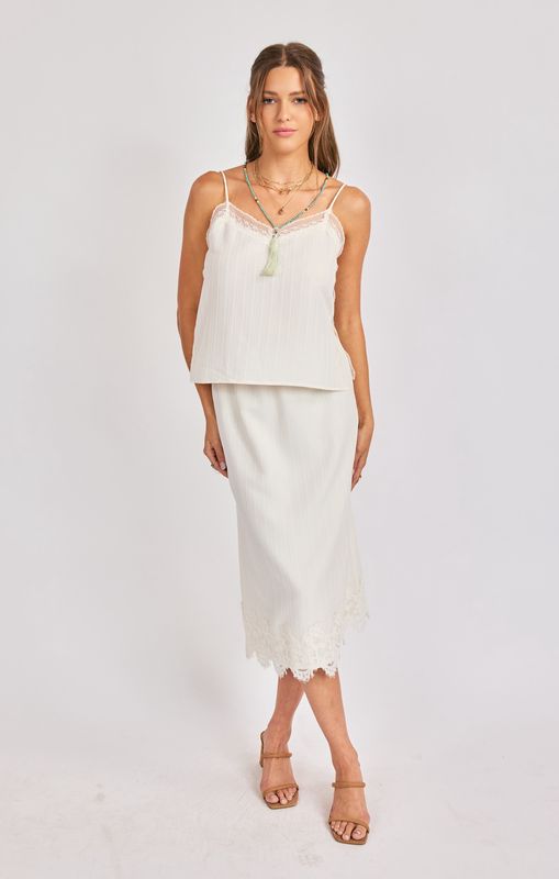 Fawn Lace Midi Skirt