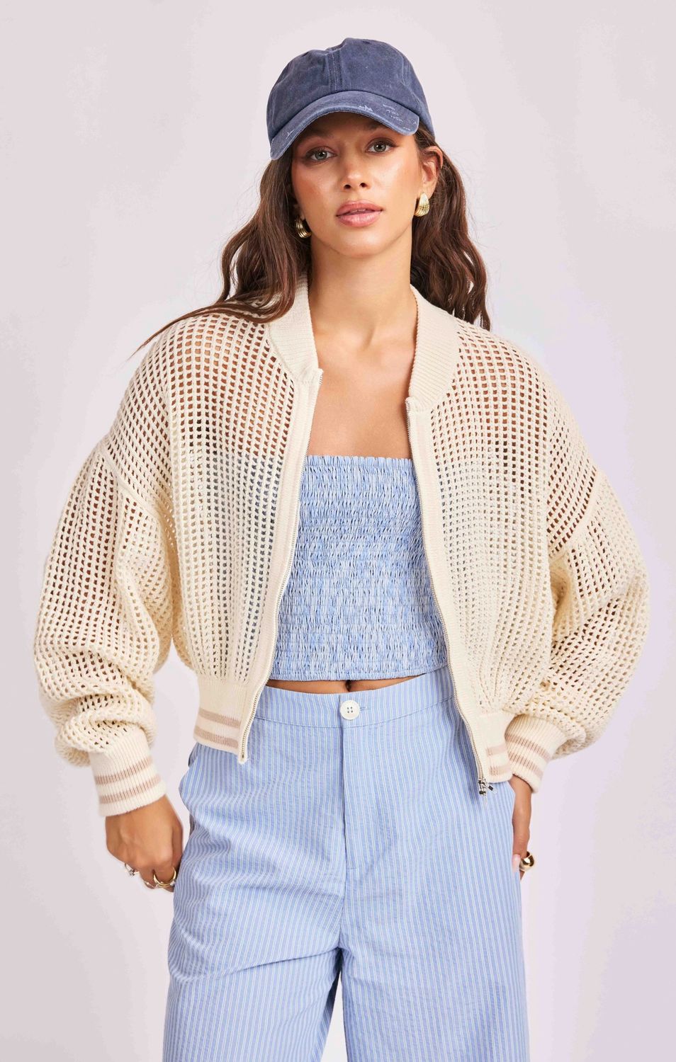 Sweater Bomber Jacket