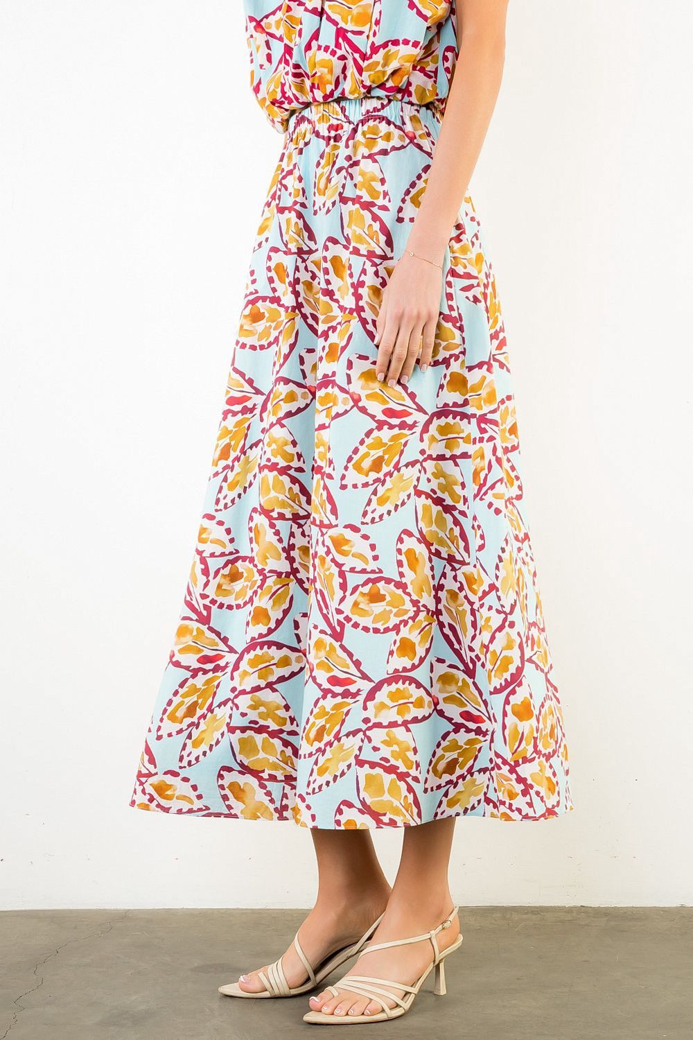 Printed Maxi Skirt