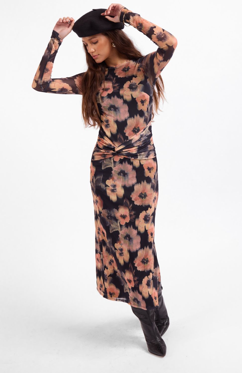 Floral Fitted Maxi