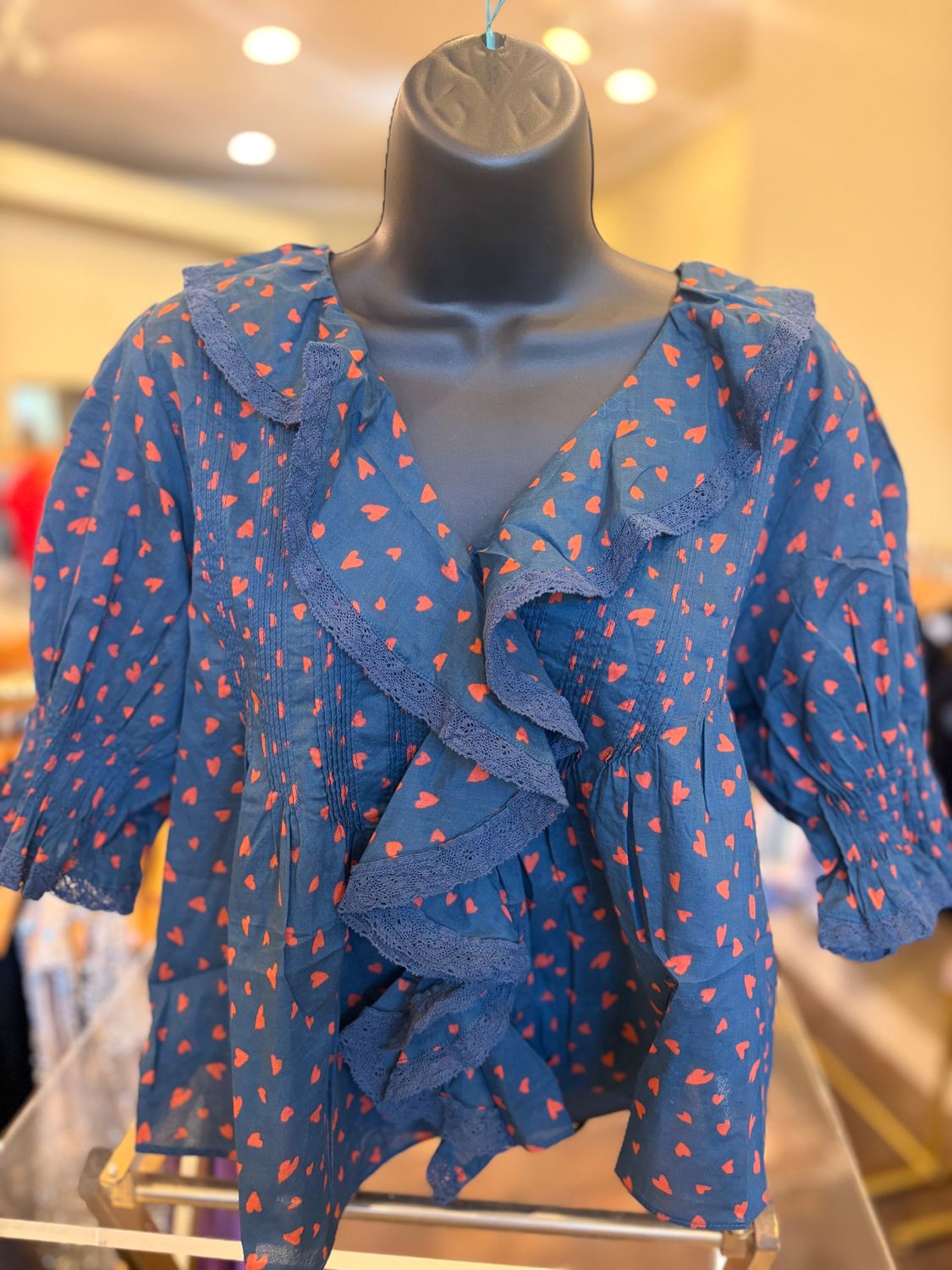 Greta Heart Blouse