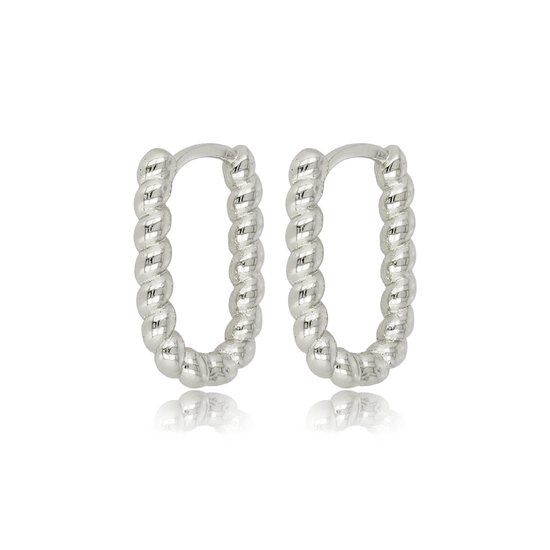 Edelstalen oorring 18mm x 2.5mm - My Bendel