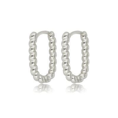 Edelstalen oorring 18mm x 2.5mm - My Bendel