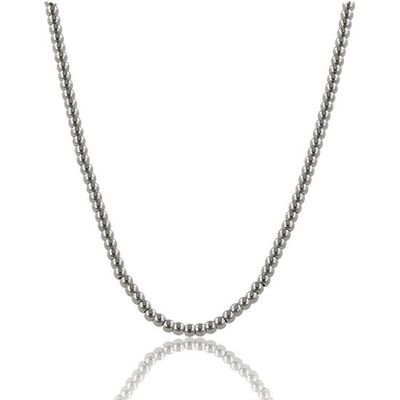 Dames ketting met 3 mm grote zilveren balletjes - My Bendel
