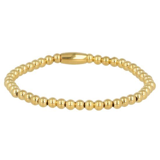 Elastische gouden damesarmband 4mm - My Bendel