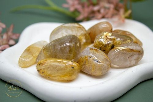 Rutielkwarts zaksteen 4-10g