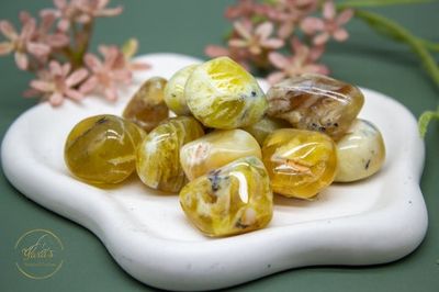 Gele Opaal Zaksteen Brazilië  A 5-10g