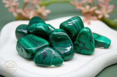 Malachiet zaksteen uit Kongo 5-15g