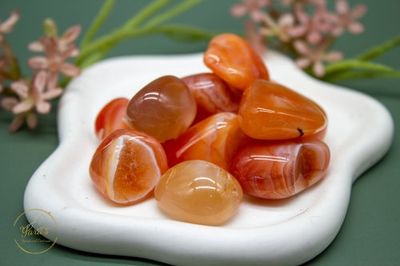 Oranje chalcedoon zaksteen 5-15g