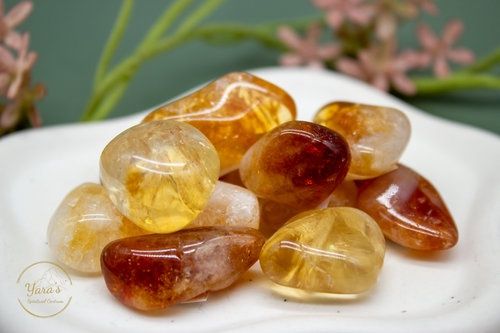 Gebrande Amethist zaksteen 5-10g