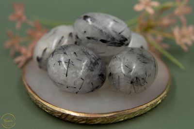 Toermalijn Kwarts zaksteen A+ kwaliteit