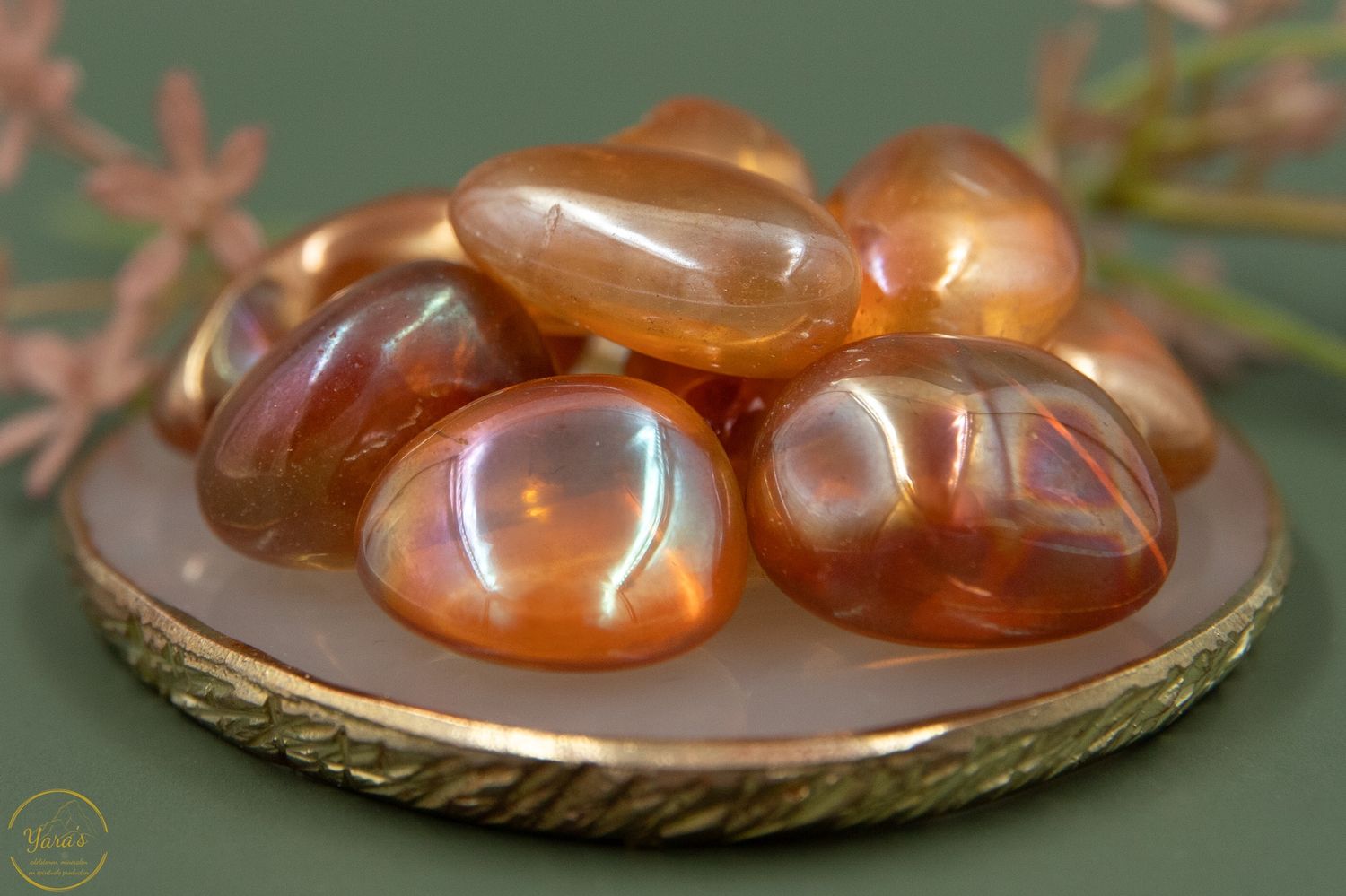 Zonneschijn aura zaksteen 10-20 gram