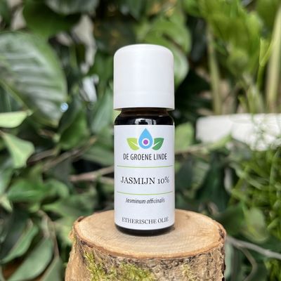 De Groene Linde - Jasmijn 10% (Enkelvoudige) Etherische Olie 10ml