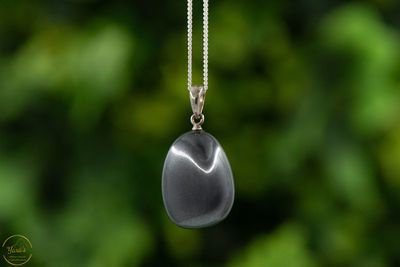 Hematiet hanger zilver