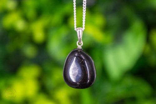 Zwarte Toermalijn Hanger Zilver