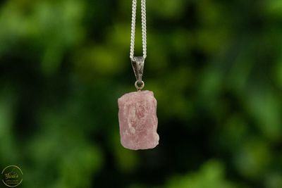 Roze Toermalijn hanger ruw