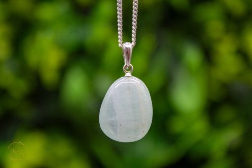 Caribbean Green calciet / Pistache Calciet Hanger Zilver