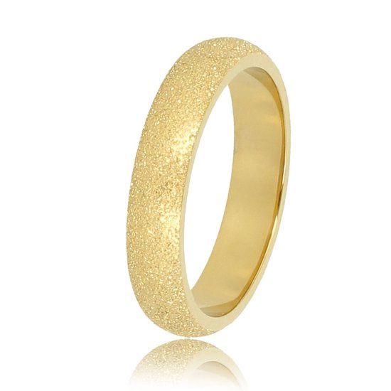Brede gouden stardust aanschuifring - My Bendel, Maat: Maat 21