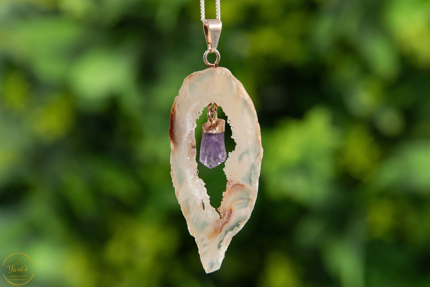 Hanger Geode met Amethist -27423