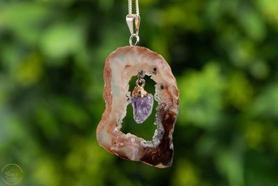 Hanger Geode met Amethist -27422