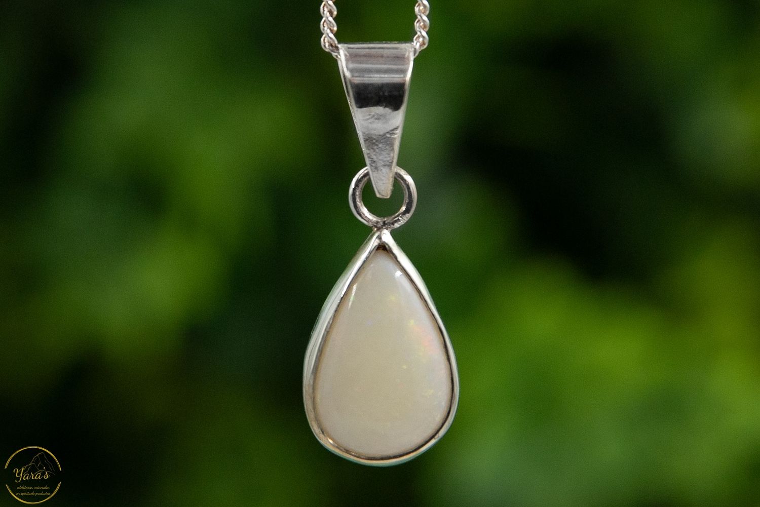 Witte Australische Opaal hanger A+ - 2.19 gram