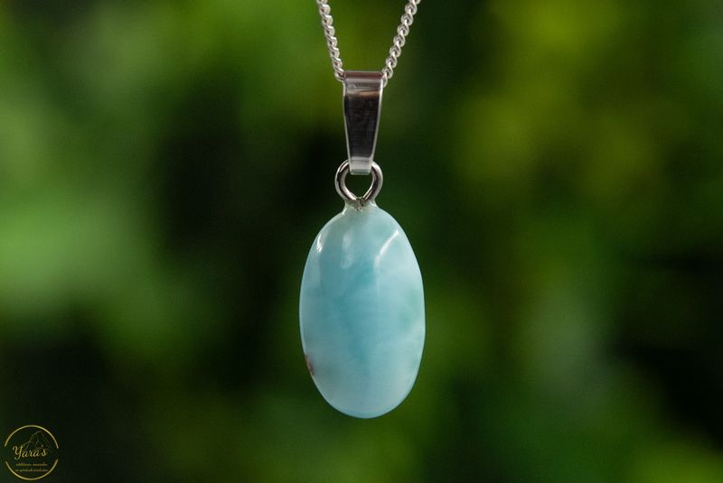 Larimar hanger A+ kwaliteit zilver - 2.00 gram