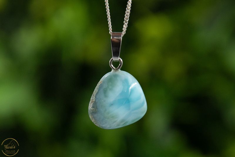 Larimar hanger A+ kwaliteit zilver - 3.47 gram