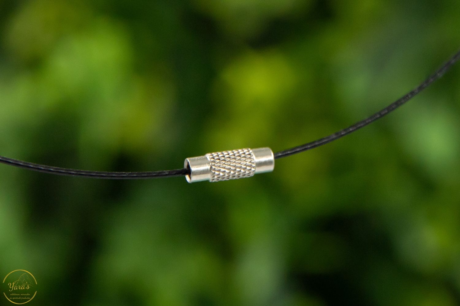 Ketting spang zwart met draaisluiting 45cm