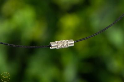 Ketting spang zwart met draaisluiting 45cm