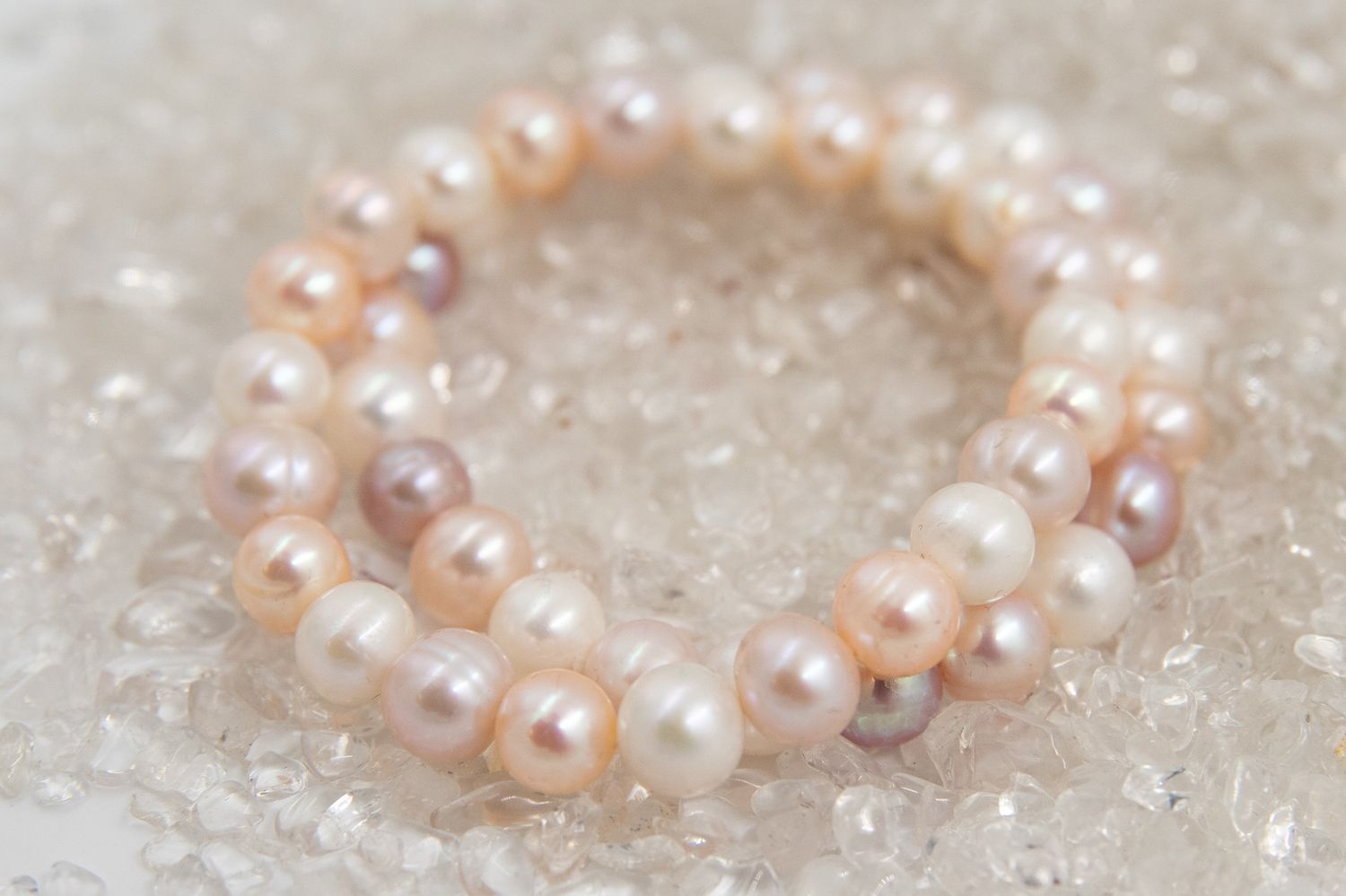 Zoetwater parel Armband rond.