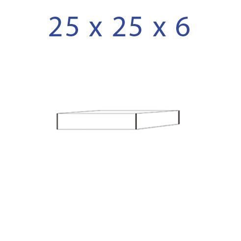 Acrylglas sokkel 25 x 25 x 6mm