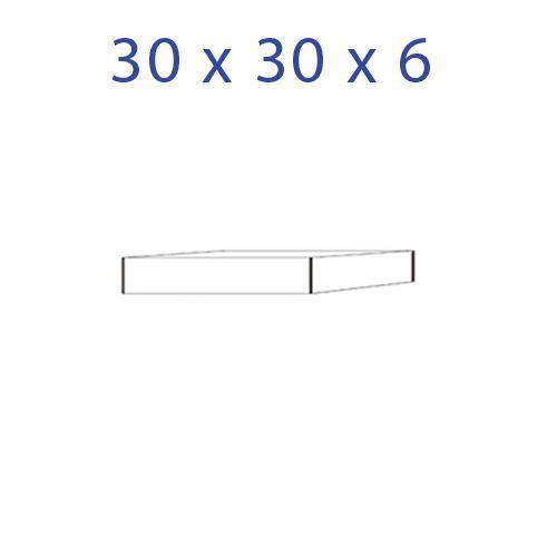 Acrylglas sokkel 30 x 30 x 6mm