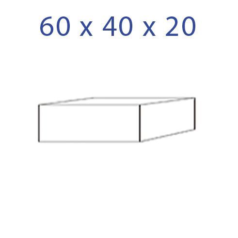 Acrylglas sokkel 60 x 40 x 20mm