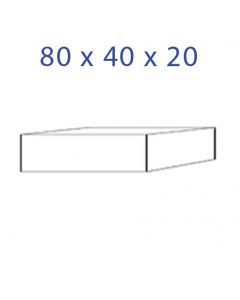 Acrylglas sokkel 80 x 40 x 20mm