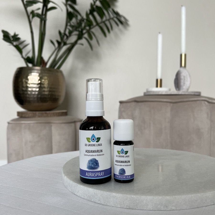 De Groene Linde - Aquamarijn (Kristallen Lijn), Variant: Auraspray 50ml