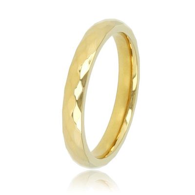 Facet geslepen ring goud - My Bendel