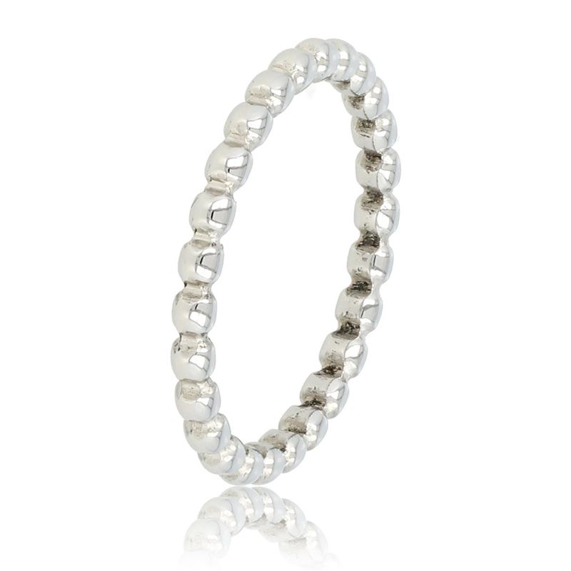 Dames ring voorzien van bolletjes - Zilver 2.5mm - My Bendel