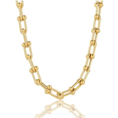 Unieke dames schakelketting met bolletjes - My Bendel