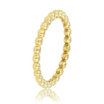 Goudkleurige ring met bolletjes - My Bendel