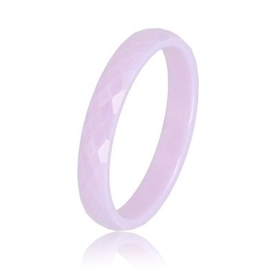 Keramieken ring facet geslepen lila 3mm - My Bendel