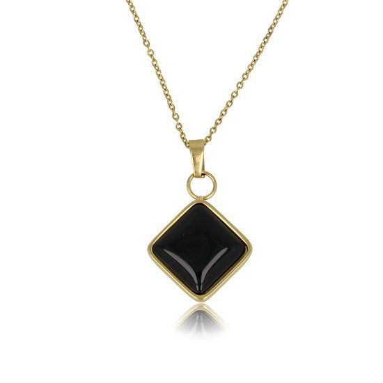 Gouden ketting met Onyx - My Bendel