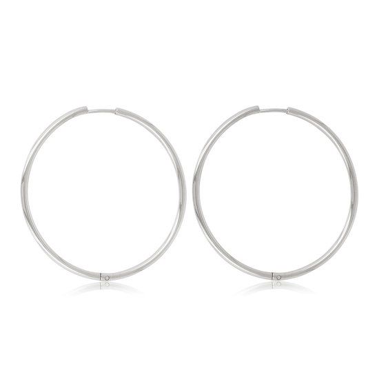 Edelstalen oorring 40mm x 2mm - My Bendel