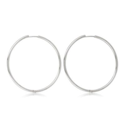 Edelstalen oorring 40mm x 2mm - My Bendel